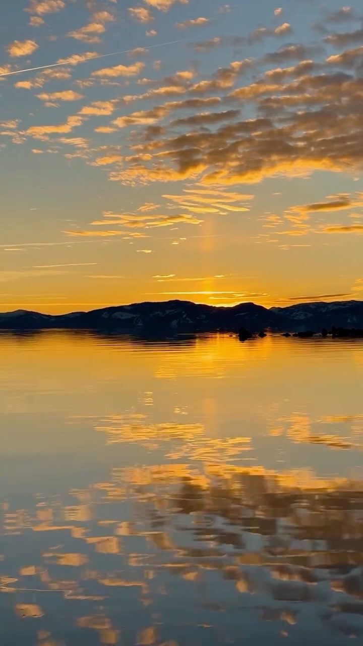 Lake Tahoe reel — for a few minutes, the sky forgets it's Earth
